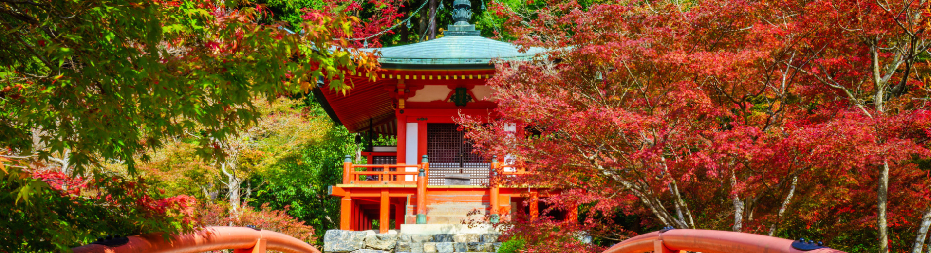 Temple Daigoji en automne, Kyoto, Japon