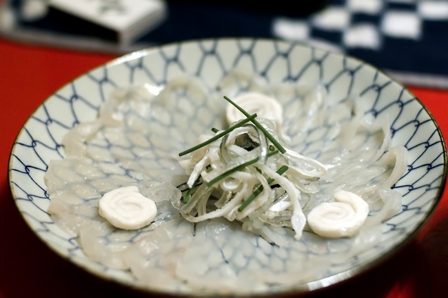 Poisson Fugu cuisiné, Japon