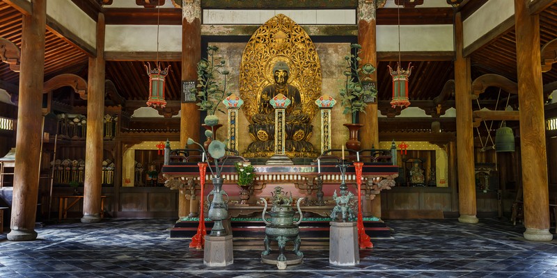 Statue de Bouddha au temple Daitoku-Ji à Kyoto, Japon