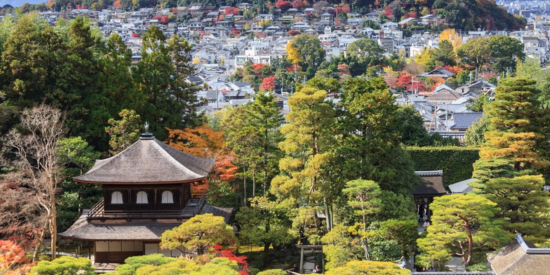 Pavillon d'argent, Temple Ginkaku-Ji à Kyoto, Japon