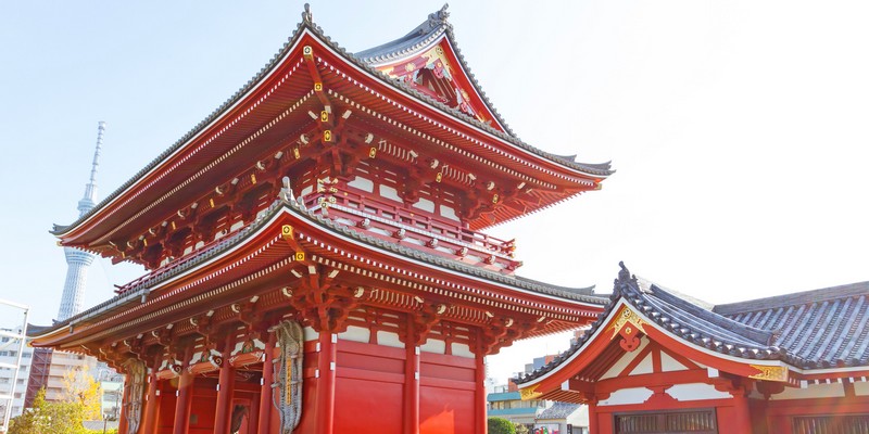 Temple Senso-Ji à Tokyo, Japon