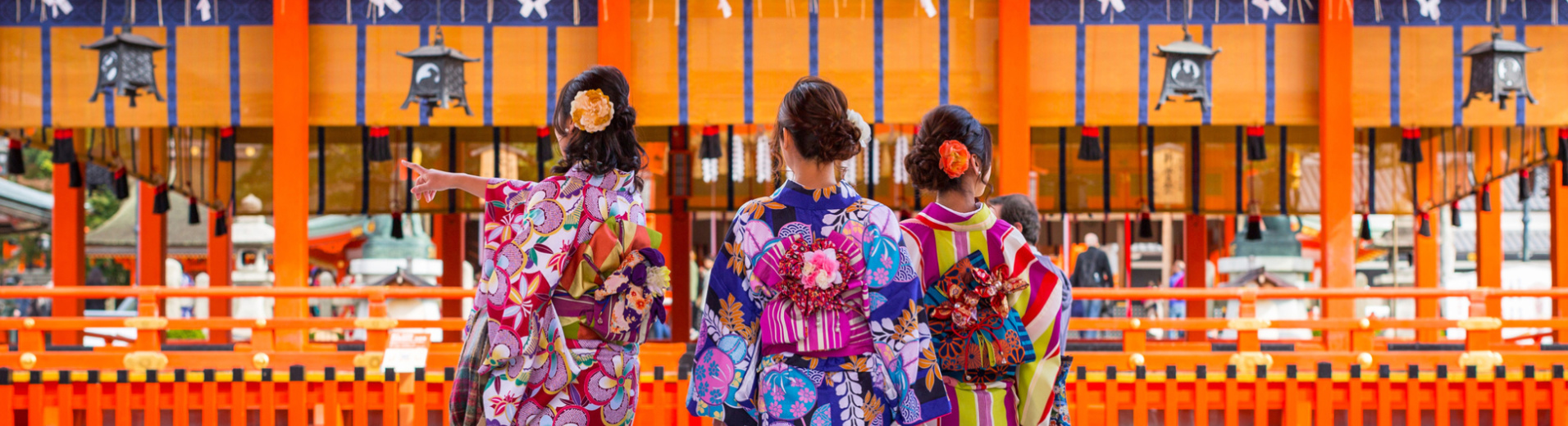Jeunes femmes portant un kimono, Kyoto, Japon