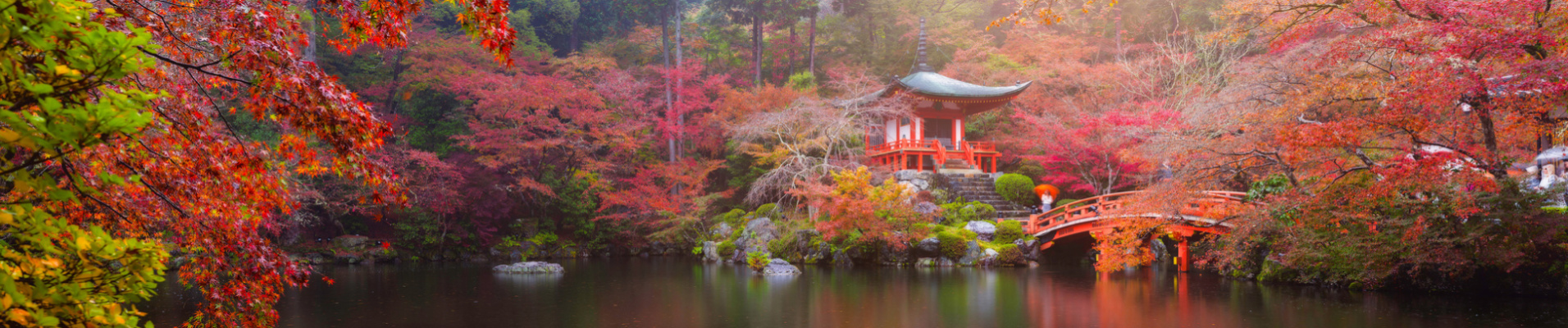 Vue panoramique sur le temple Daigo-ji, Kyoto