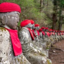Anciennes statues jizo, Kanmangafuchi, Nikko