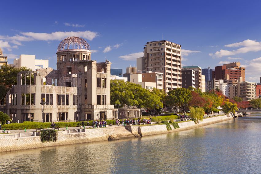 Dome touché par la bombe atomique
