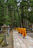 Moines à Koyasan, Japon