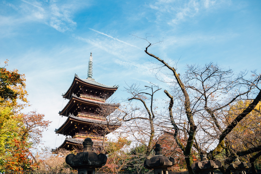 Pagode Kanei-ji, parc Ueno