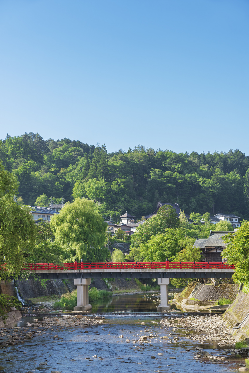 Pont Nakabashi, ville de Takayama