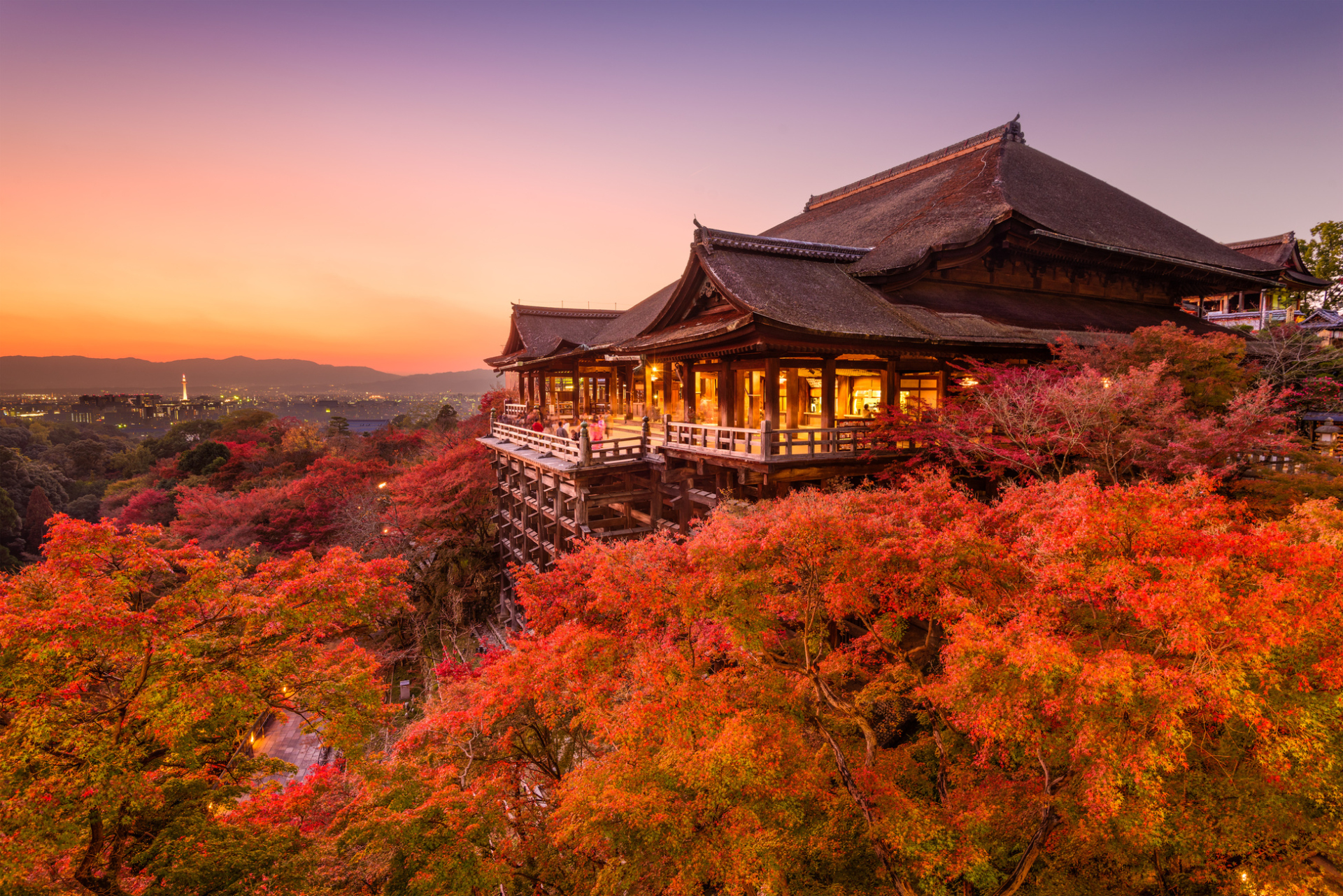Temple Kiyomizu-in, Kyoto, Japon