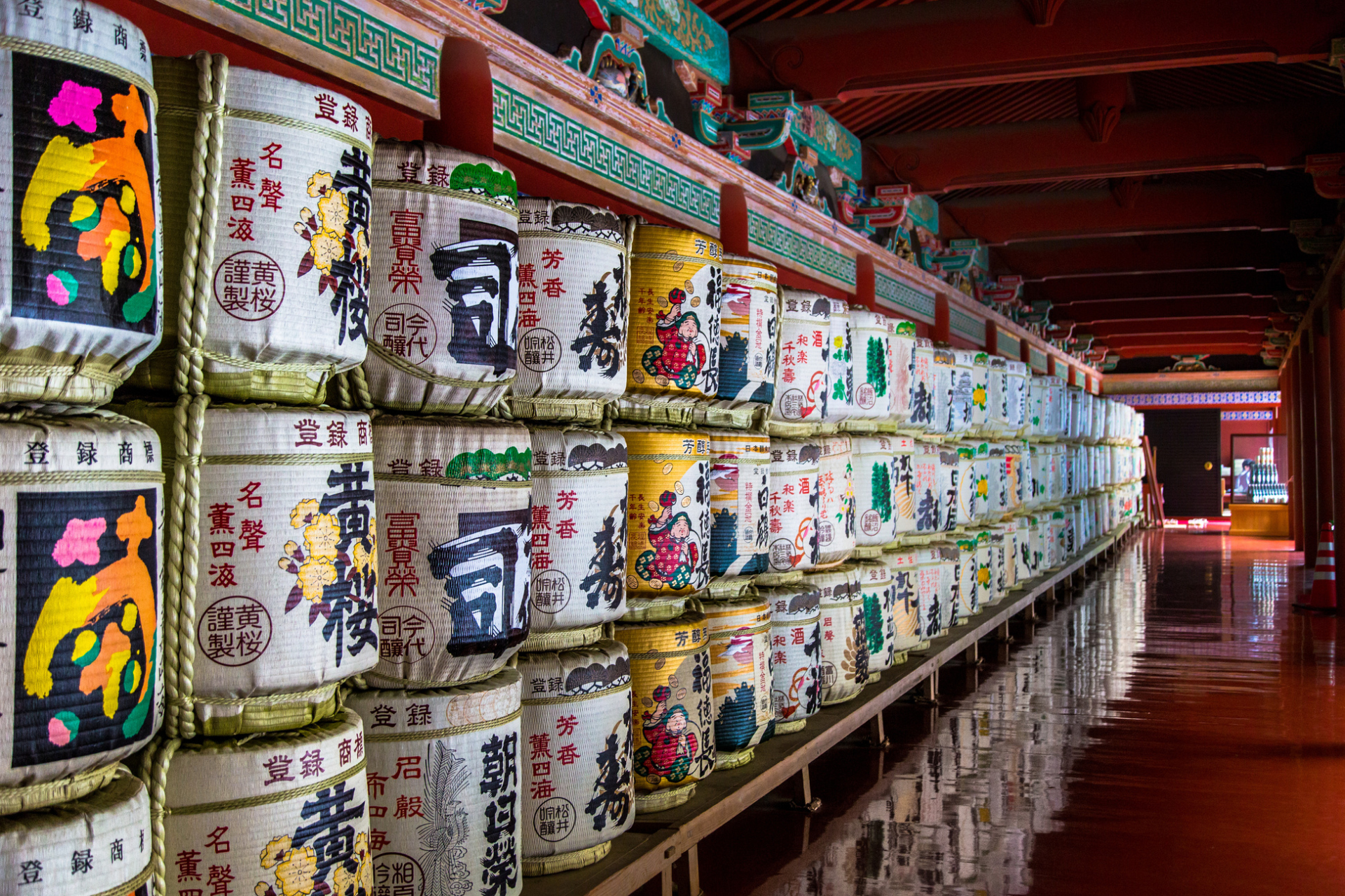 Tonneaux de saké, Japon