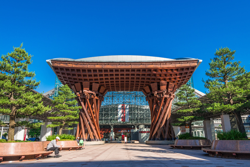 Ville de Kanazawa, gare, Japon