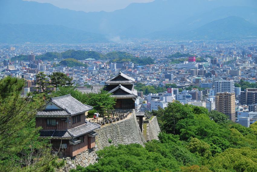 Ville de Matsuyama, Shikoku, Japon