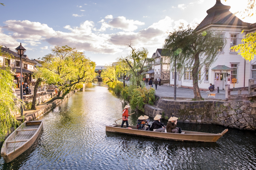 Ville d'Okayama, canaux de Kurashiki, Japon