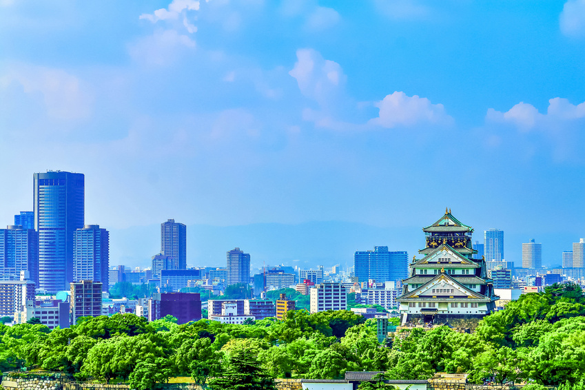 Ville d'Osaka, Chateau, Japon