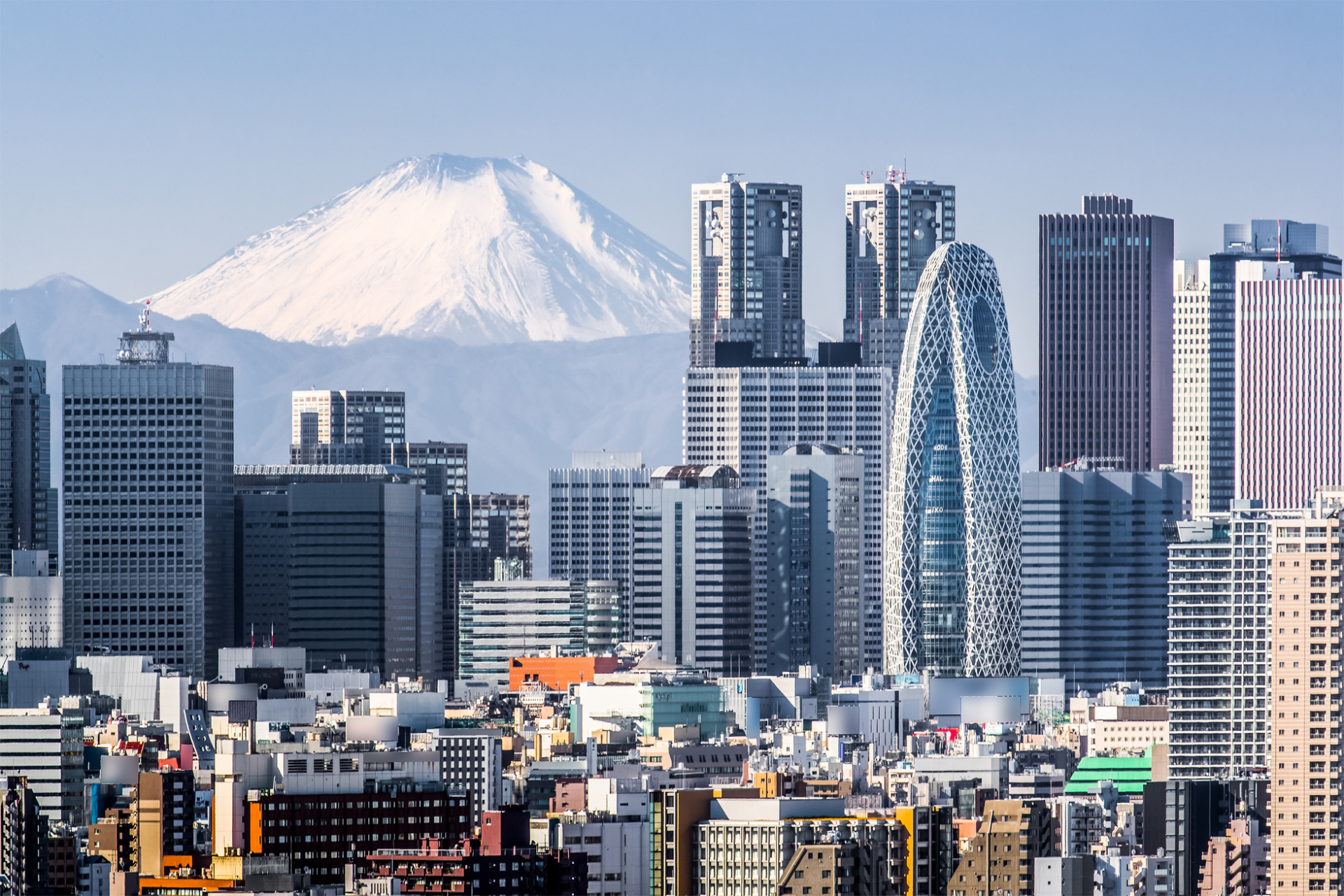 Vue sur le Mont Fuji, Tokyo, Japon