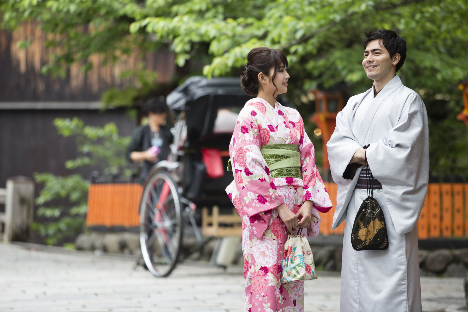 Couple heureux Japon