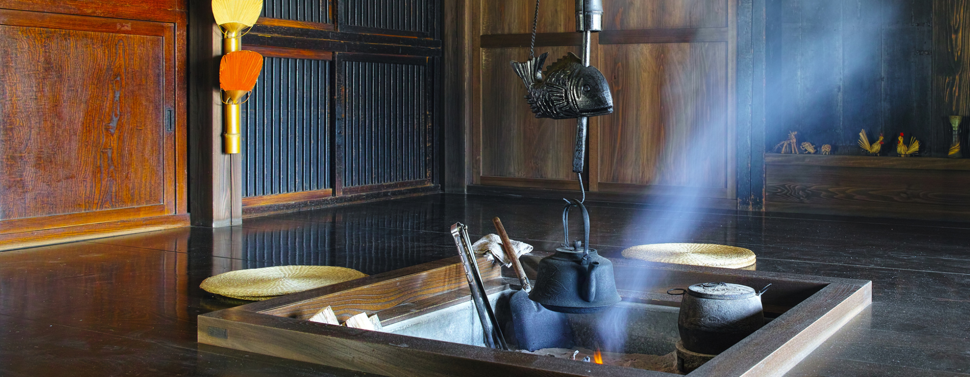 Foyer d'une vieille maison japonaise