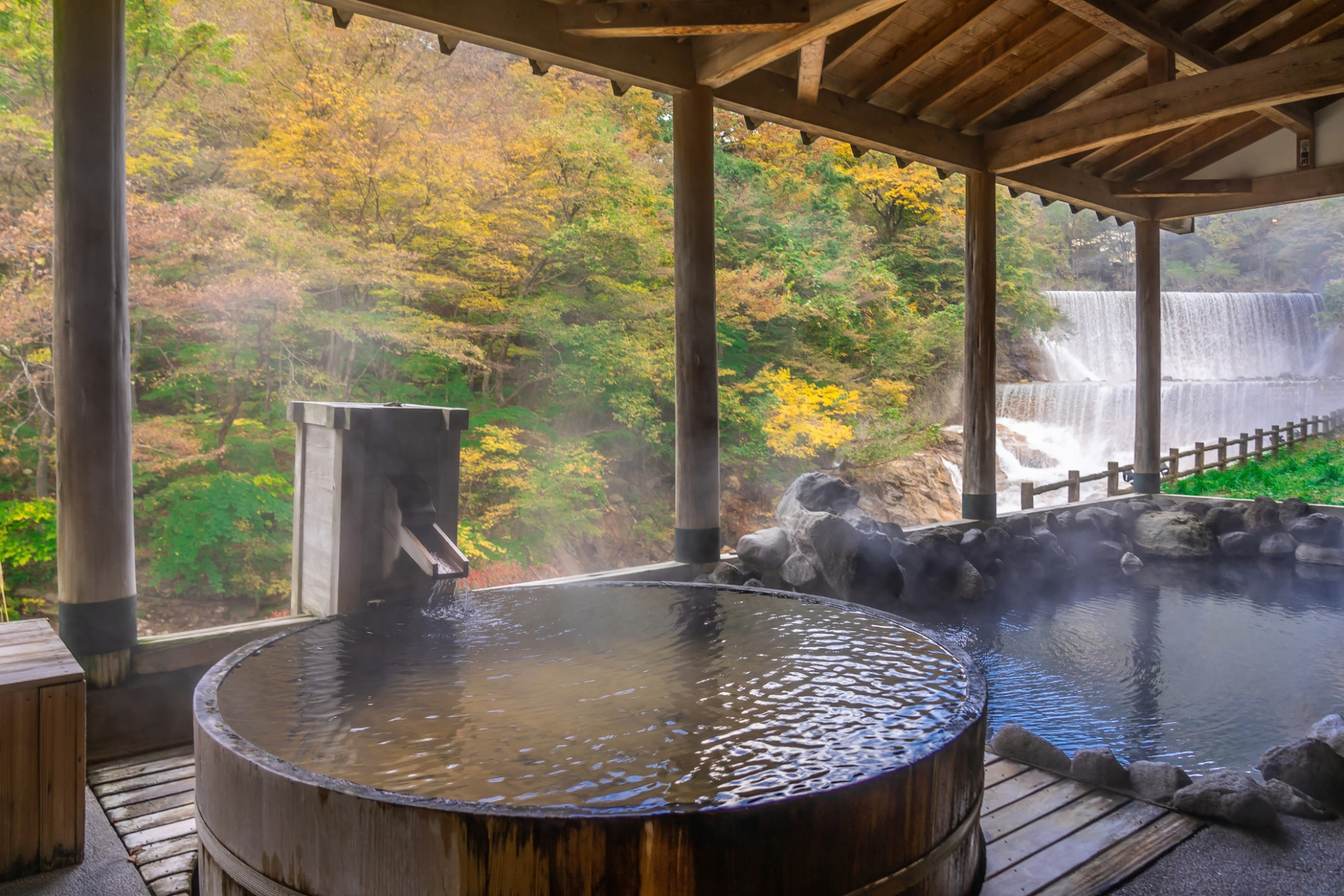 Onsen japonais traditionnel