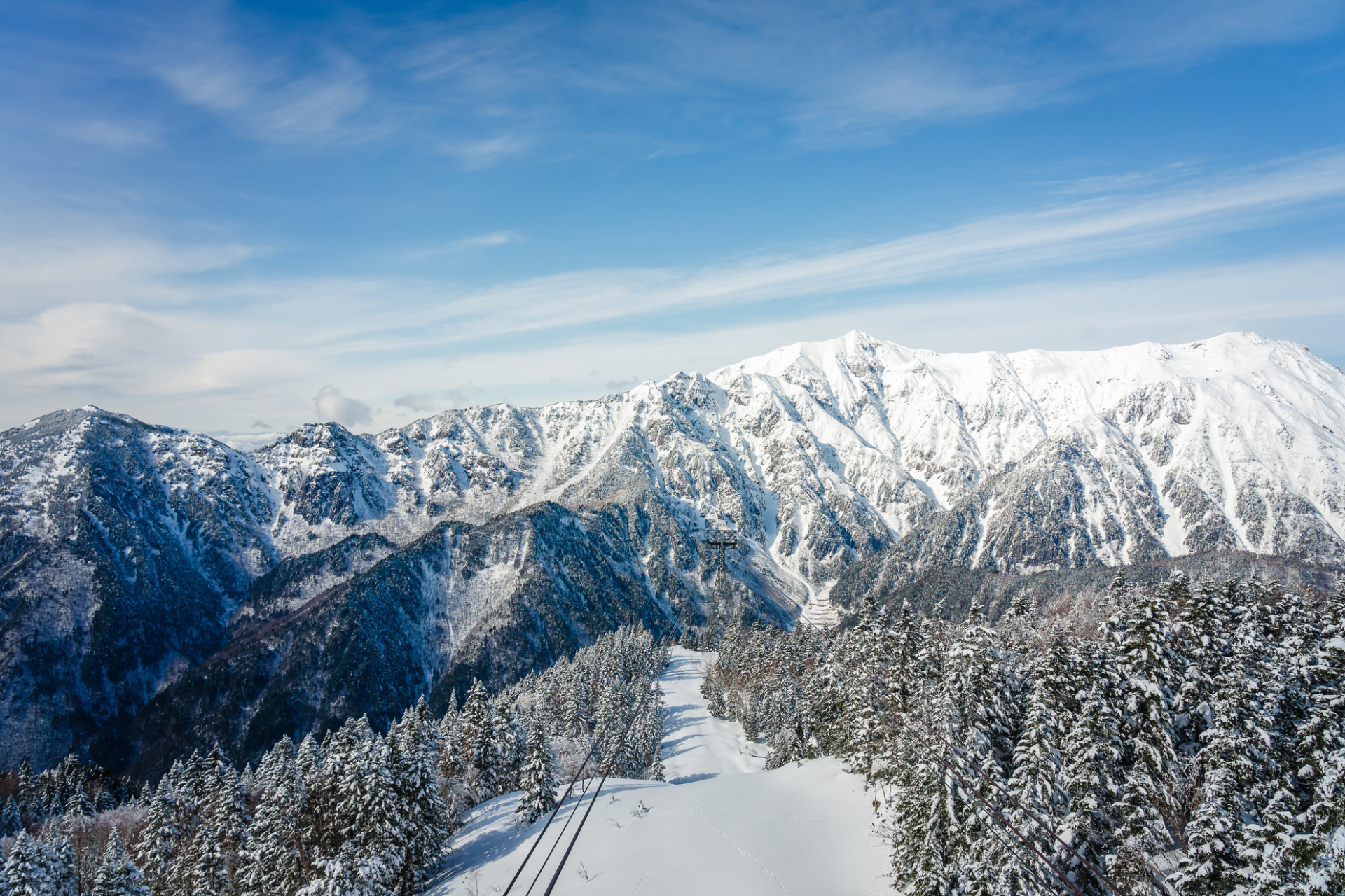 Shinhotaka Ropeway en hiver