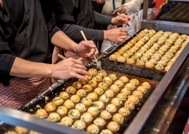 Takoyaki, nourriture typique d'Osaka