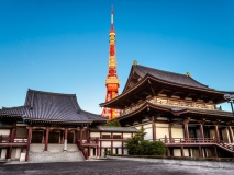 Temple Zojo.ji et Tokyo Tower